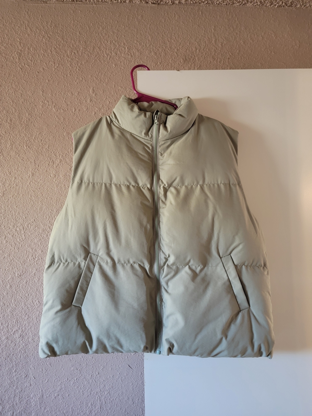 Cider Light Sage Puffer Vest - Sleeveless Quilted Layer